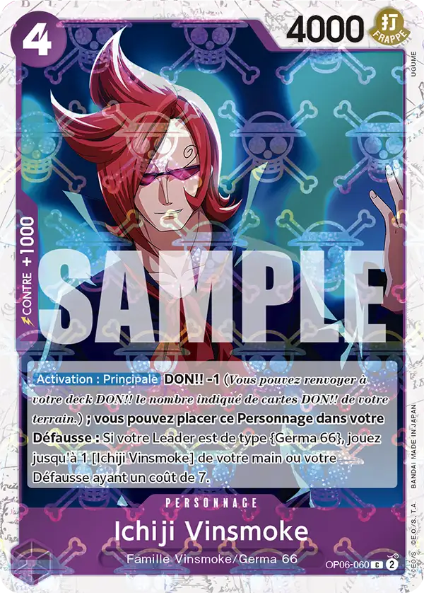 Carte One Piece OP06-060 Ichiji Vinsmoke V2 | LorenZone