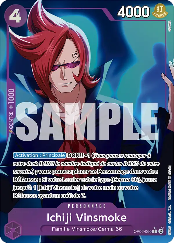 Carte One Piece OP06-060 Ichiji Vinsmoke V3 | LorenZone