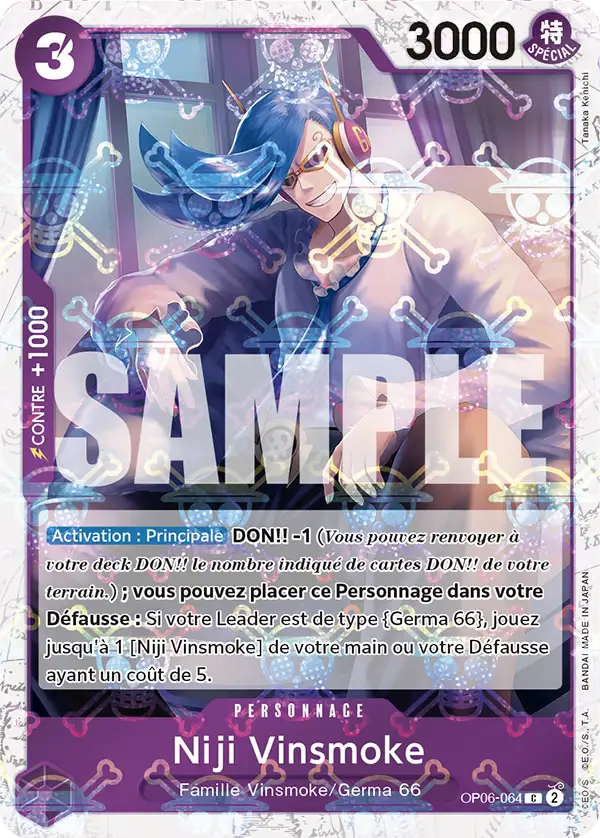 Carte One Piece OP06-064 Niji Vinsmoke V2 | LorenZone