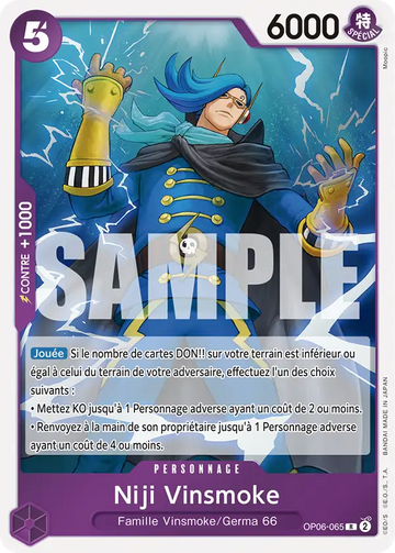 Carte One Piece Niji Vinsmoke OP06-065 V1 - The Best