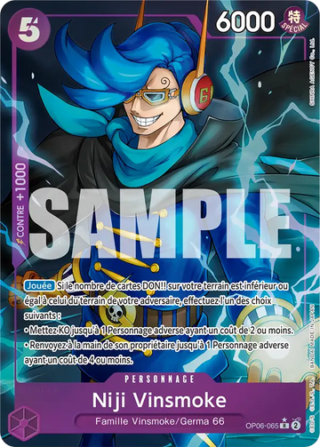 Carte One Piece Niji Vinsmoke OP06-065 V4 - The Best