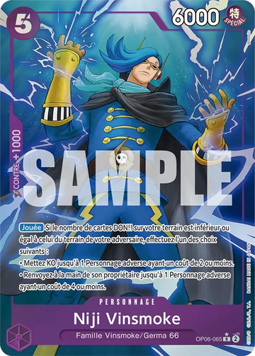 Carte One Piece Niji Vinsmoke OP06-065 V3 - The Best