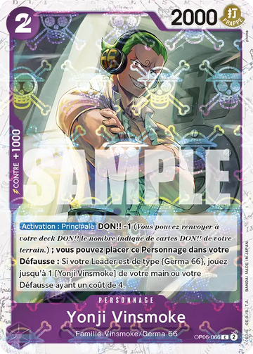 Carte One Piece Yonji Vinsmoke OP06-066 V2 - The Best
