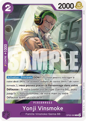Carte One Piece Yonji Vinsmoke OP06-066 V1 - The Best