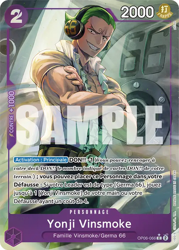 Carte One Piece Yonji Vinsmoke OP06-066 V3 - The Best