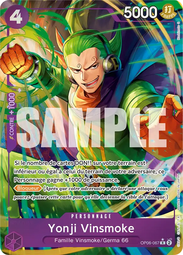 Carte One Piece Yonji Vinsmoke OP06-067 V4 - The Best