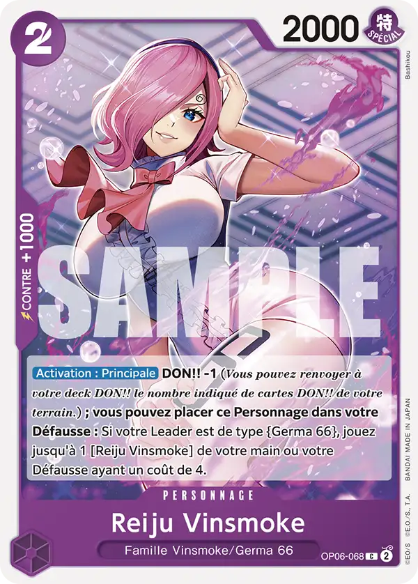 Carte One Piece OP06-068 Reiju Vinsmoke V1 | LorenZone
