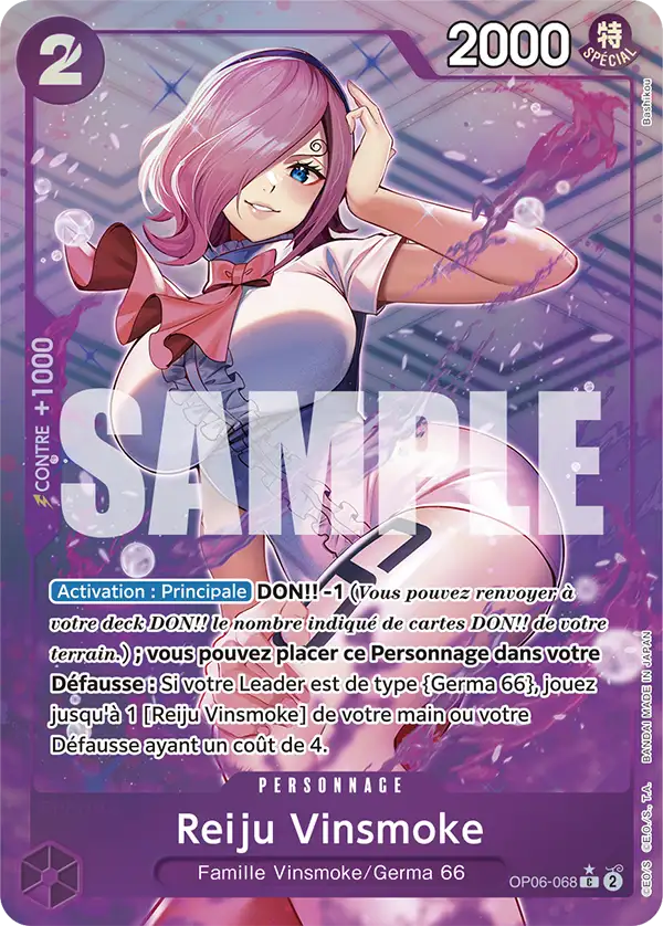 Carte One Piece OP06-068 Reiju Vinsmoke V3 | LorenZone