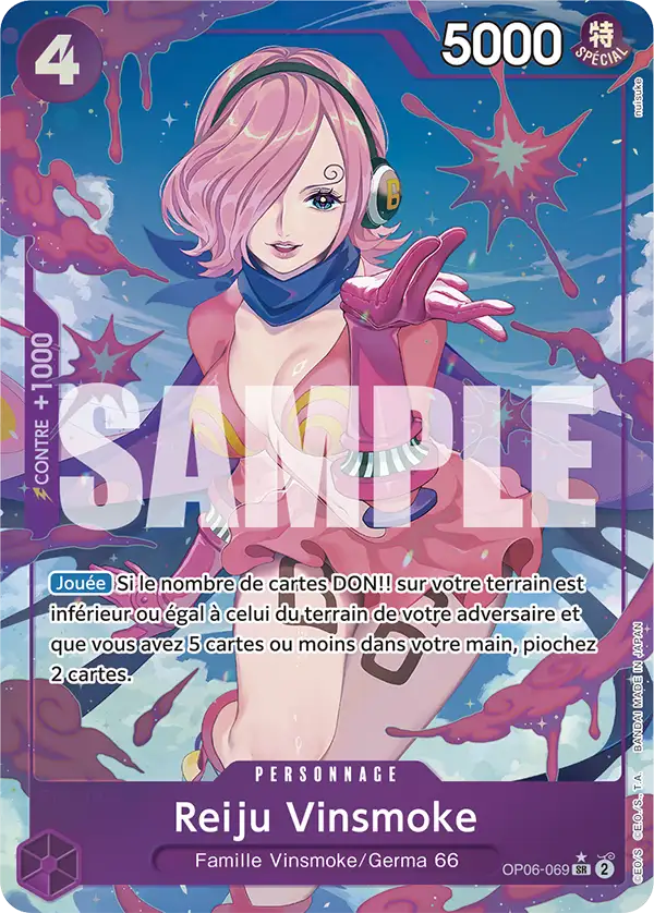 Carte One Piece OP06-069 Reiju Vinsmoke V2 | LorenZone