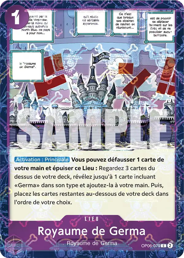 Carte One Piece OP06-079 Royaume de Germa V2 | LorenZone