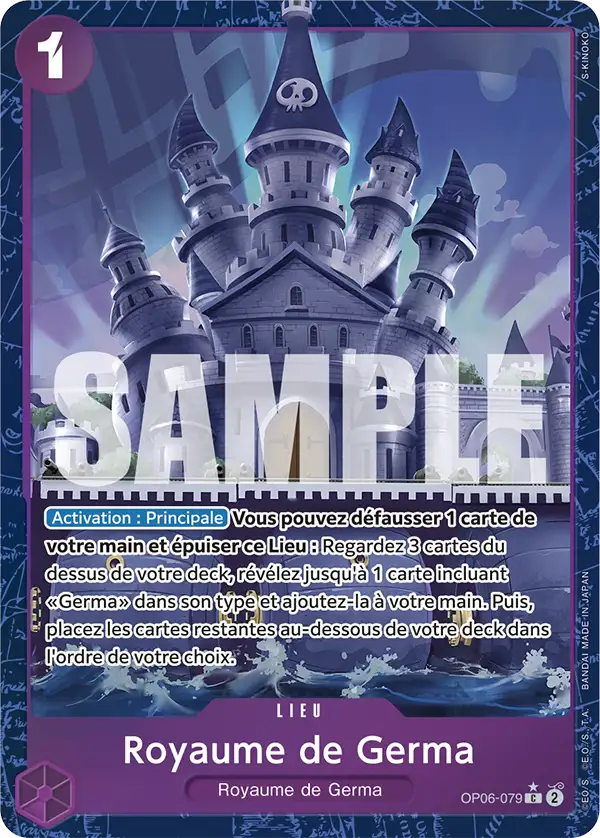 Carte One Piece OP06-079 Royaume de Germa V4 | LorenZone
