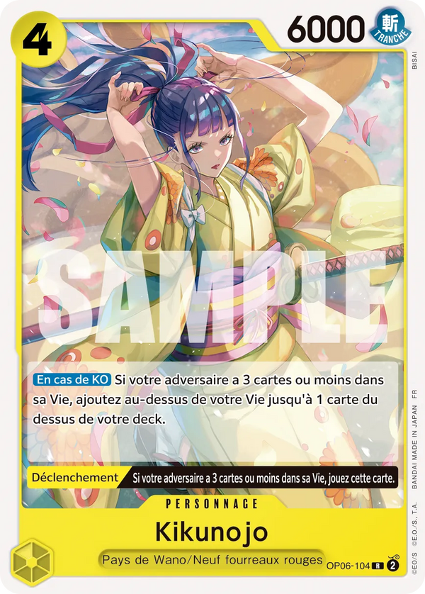 Carte One Piece OP06-104 Kikunojo | LorenZone