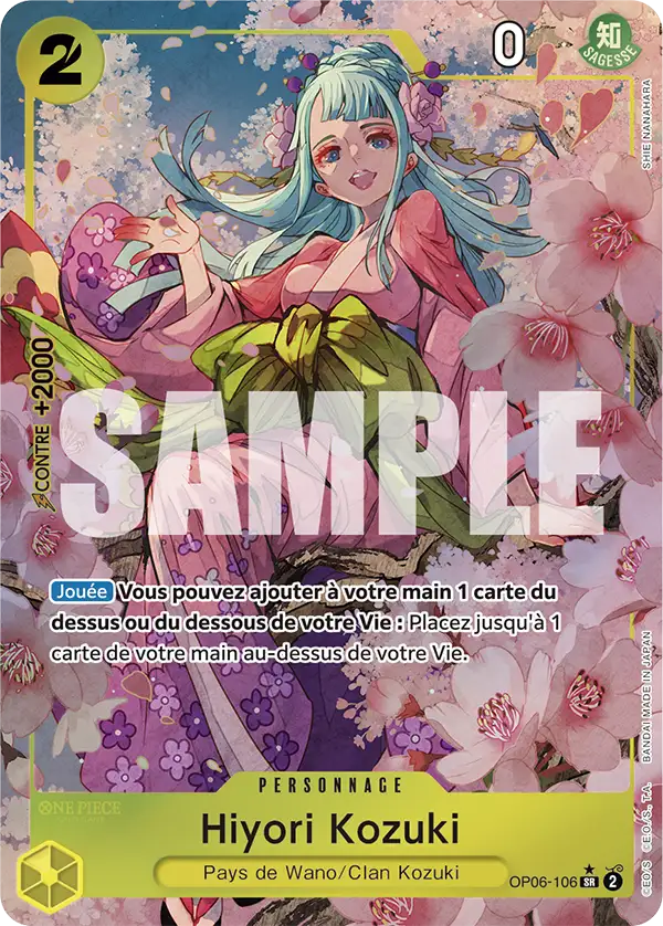 Carte One Piece OP06-106 Hiyori Kozuki V2 | LorenZone