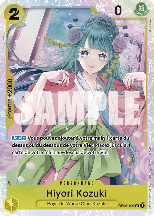 Carte One Piece OP06-106 Hiyori Kozuki V1 | LorenZone
