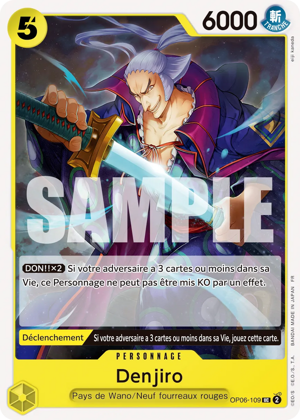Carte One Piece OP06-109 Denjiro | LorenZone