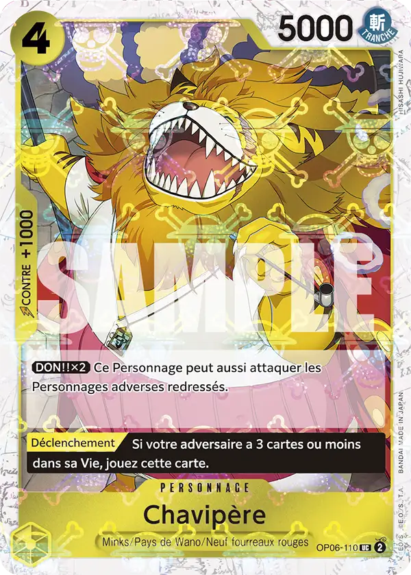 Carte One Piece OP06-110 Chavipère V2 | LorenZone