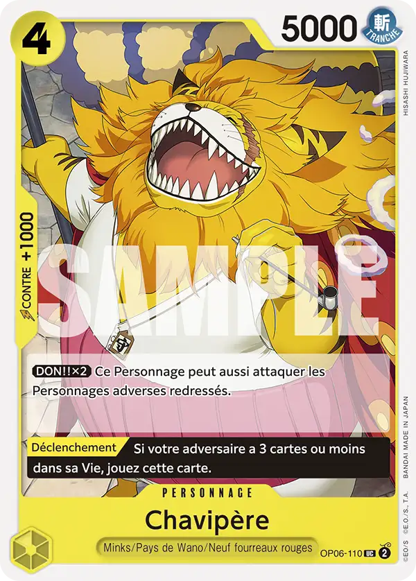 Carte One Piece OP06-110 Chavipère V1 | LorenZone
