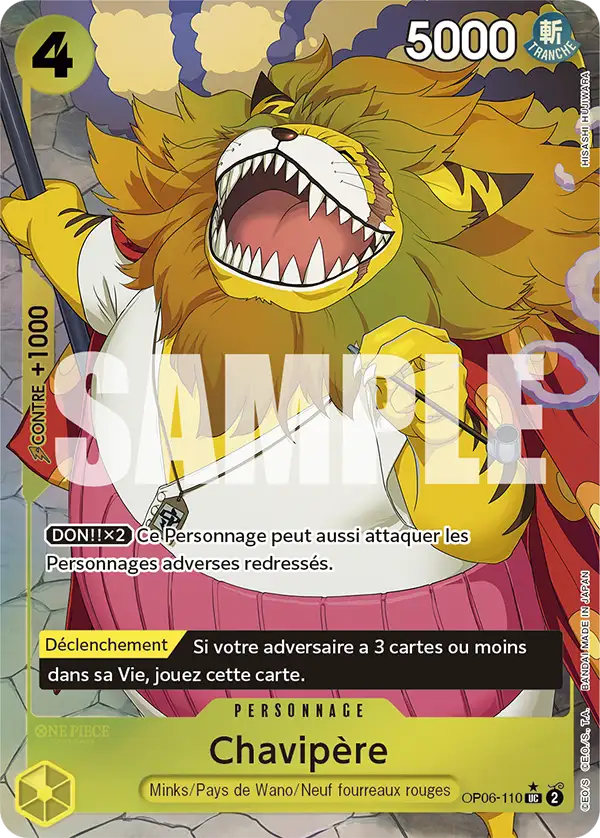 Carte One Piece OP06-110 Chavipère V3 | LorenZone