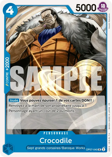 Carte One Piece Crocodile OP07-040 V1 - The Best Vol.2