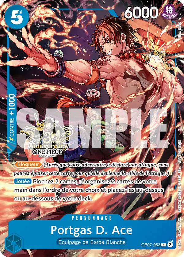 Carte One Piece OP07-053 Portgas D. Ace V2 | LorenZone
