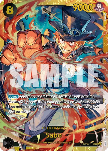 Carte One Piece Sabo OP07-118 - The Best Vol.2
