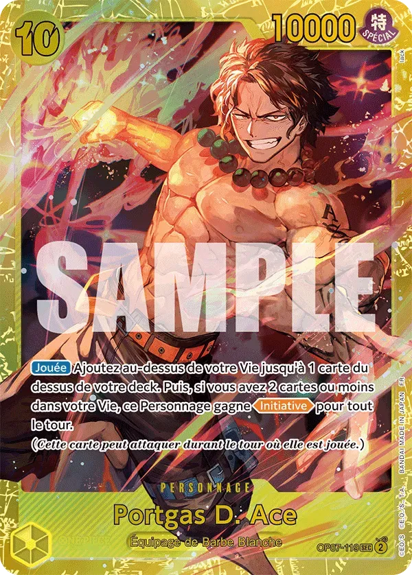 Carte One Piece OP07-119 Portgas D. Ace | LorenZone