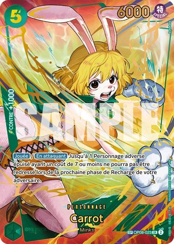 Carte One Piece Carrot OP08-023 V2 - The Best Vol.2
