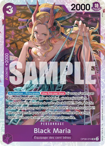 Carte One Piece Black Maria OP08-074 - The Best Vol.2