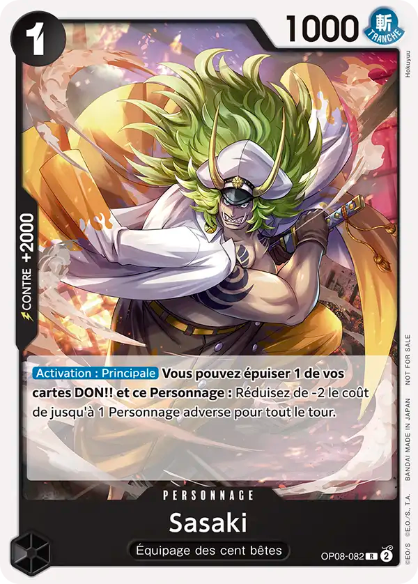Carte One Piece OP08-082 Sasaki | LorenZone