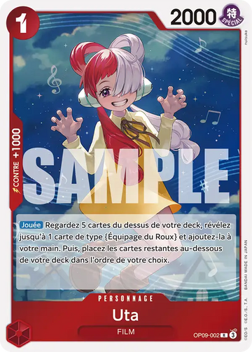 Carte One Piece Uta OP09-002 V1 - Les Nouveaux Empereurs