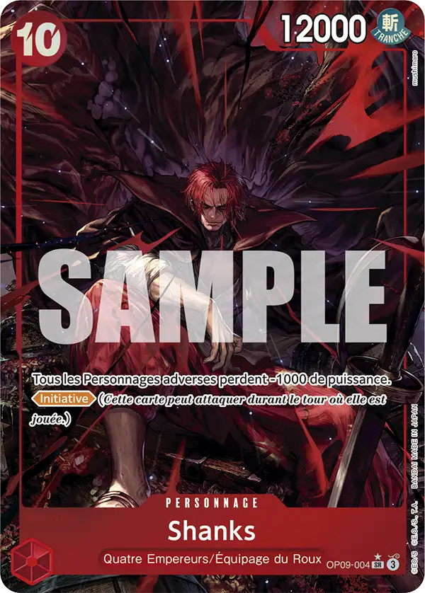 Carte One Piece OP09-004 Shanks V2 | LorenZone