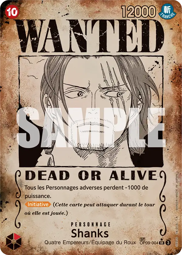 Carte One Piece OP09-004 Shanks V4 | LorenZone