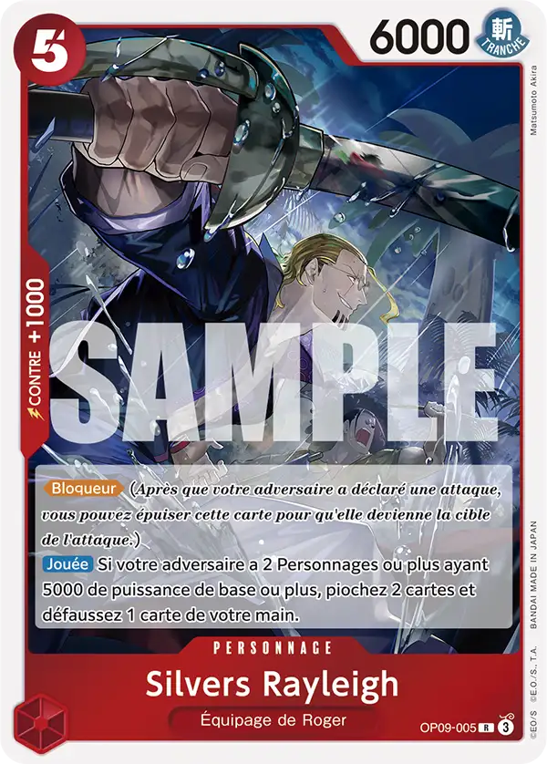 Carte One Piece OP09-005 Silvers Rayleigh | LorenZone
