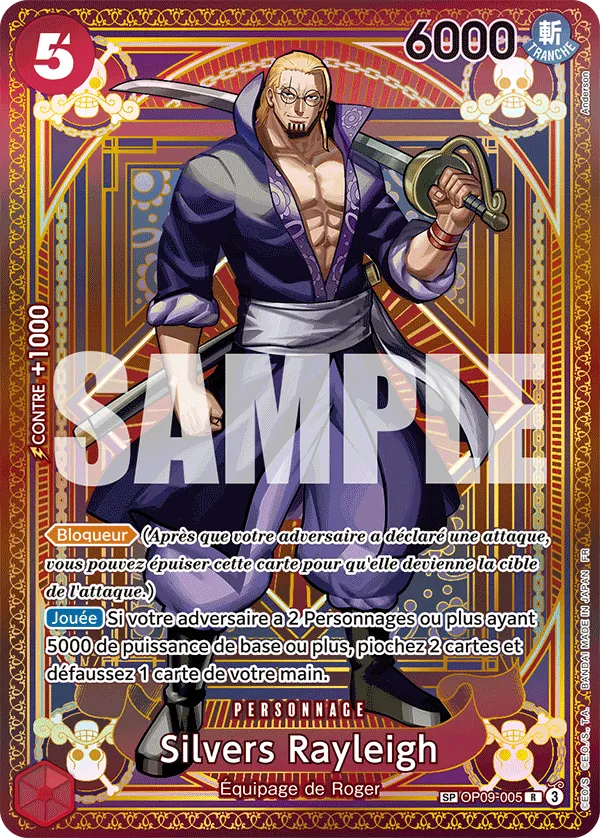 Carte One Piece OP09-005 Silvers Rayleigh | LorenZone