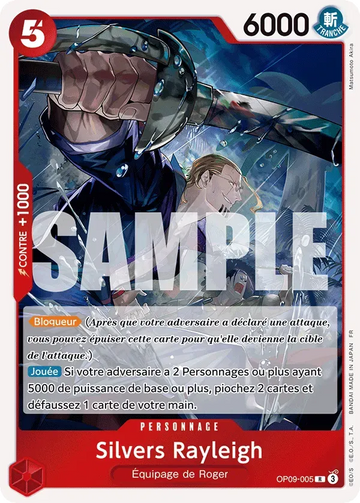 Carte One Piece Silvers Rayleigh OP09-005 - The Best Vol.2
