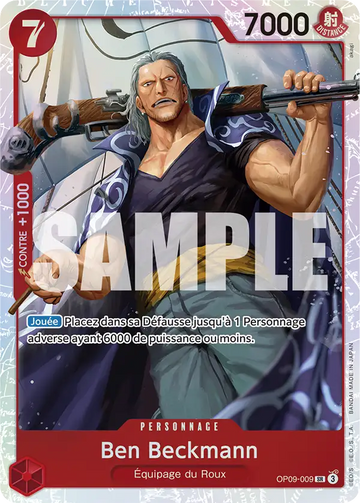 Carte One Piece Ben Beckmann OP09-009 V1 - Les Nouveaux Empereurs