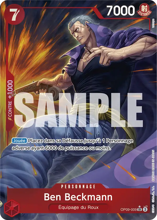 Carte One Piece OP09-009 Ben Beckmann V2 | LorenZone