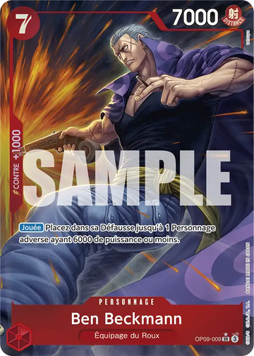 Carte One Piece Ben Beckmann OP09-009 V2 - Les Nouveaux Empereurs