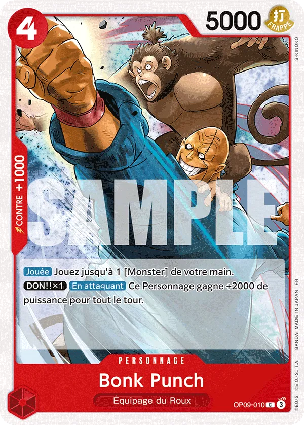 Carte One Piece OP09-010 Bonk Punch | LorenZone