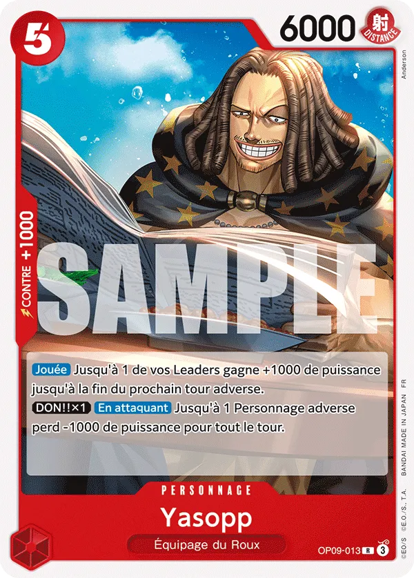 Carte One Piece OP09-013 Yasopp | LorenZone