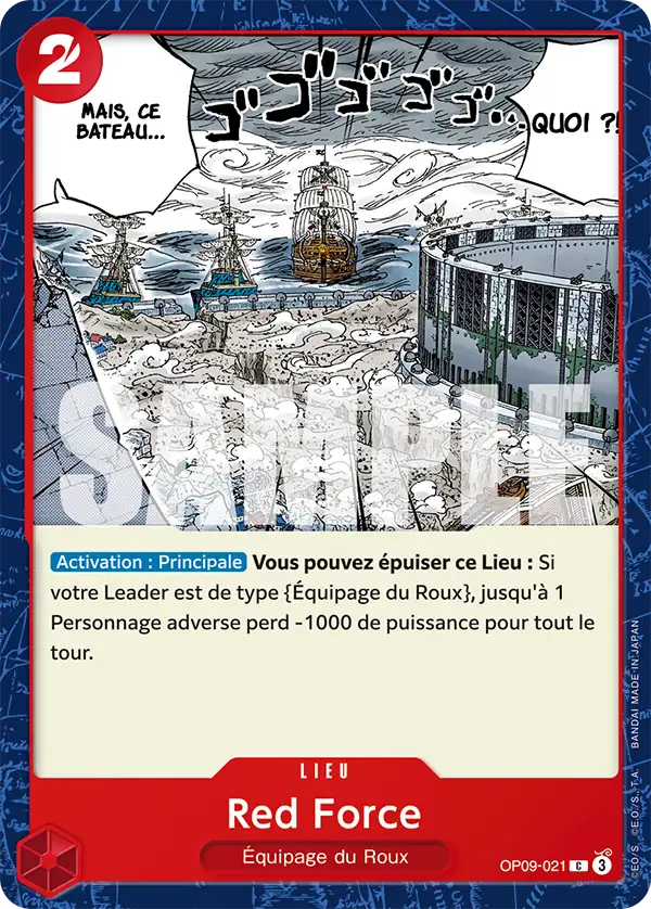 Carte One Piece OP09-021 Red Force | LorenZone