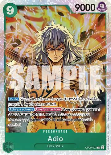 Carte One Piece Adio OP09-023 V1 - Les Nouveaux Empereurs