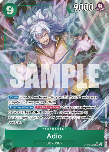 Carte One Piece Adio OP09-023 V2 - Les Nouveaux Empereurs