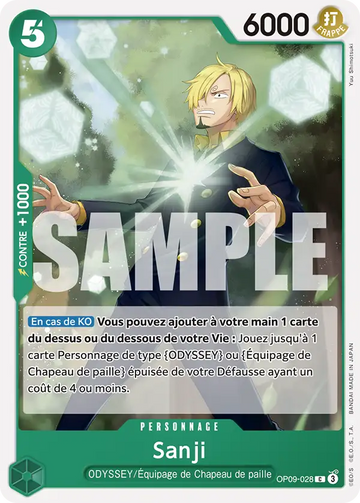 Carte One Piece Sanji OP09-028 - Les Nouveaux Empereurs
