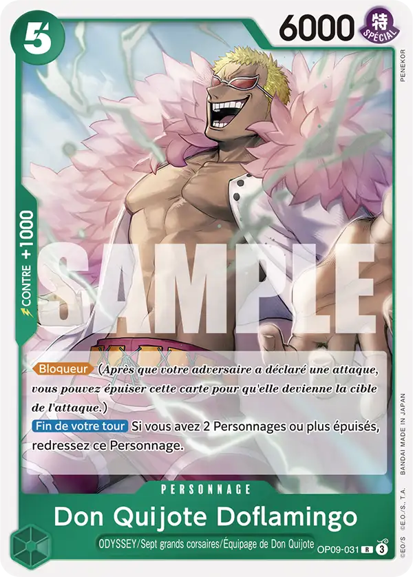 Carte One Piece OP09-031 Don Quijote Doflamingo | LorenZone