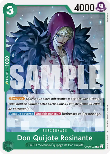 Carte One Piece Don Quijote Rosinante OP09-032 - Les Nouveaux Empereurs