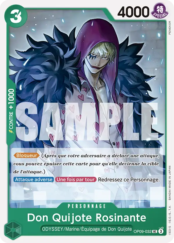 Carte One Piece OP09-032 Don Quijote Rosinante | LorenZone