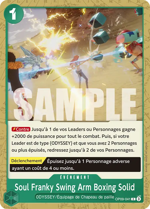 Carte One Piece OP09-041 Soul Franky Swing Arm Boxing Solid | LorenZone