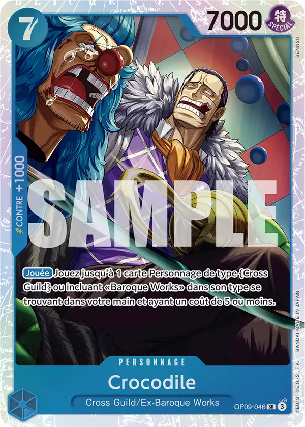 Carte One Piece OP09-046 Crocodile V1 | LorenZone