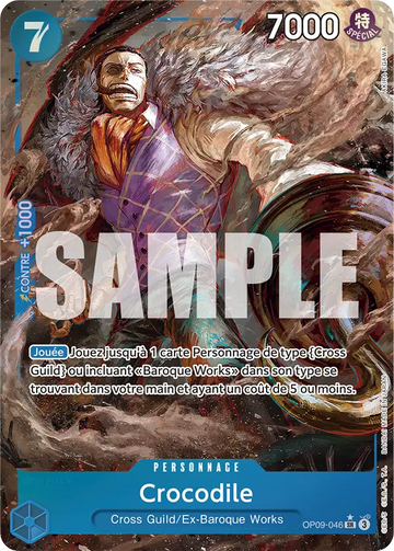 Carte One Piece Crocodile OP09-046 V2 - Les Nouveaux Empereurs